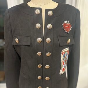 JASON WU Embellished Military Short Blazer